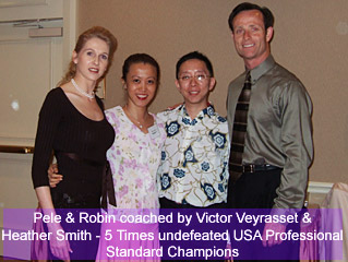 Robin & Pele in USA workshop conducted by Victor & Heather Smith - 2 times USA Champions Professional Standard