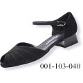 Dance Shoes Lady Trend 001-103-040 F Block 3cm Black Nubuk