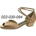 Dance Shoes Girls 022-030-094 Cuban 2.5cm Satin Tan