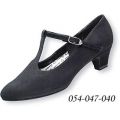 Dance Shoes Lady Court 054-047-040 E� Cuban 4.5cm Black Nubuk
