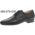 Dance Shoes Men Court 085-075-028 G 2.5cmHeel BlackLeatherPadded