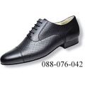 Dance Shoes Men Court 088-076-042 J 2.5cmHeel BlackLetherPerfora