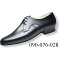 Dance Shoes Men Court 090-076-028 J 2.5cm Heel Black Leather
