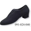 Men Latin Dance Shoes Regular Width Cuban 4cm Black Nubuk Synthe