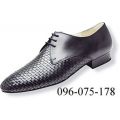 Dance Shoes Men Court 096-075-178 G 2.5cmHeel BlackLeatherBraide