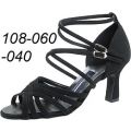 Lady Latin Dance Shoes 108-060-040 F Latino 6.5cm Black Nubuk