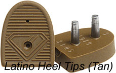 Latino Heel Tips (2 nails) for Ladies Dance Shoes with Latino Heels